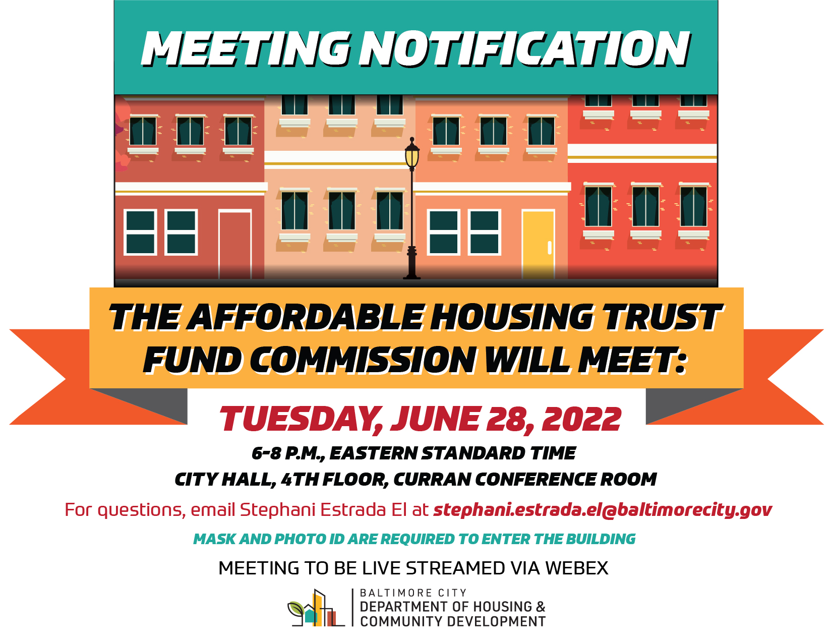 Affordable Housing Trust Fund Commission Meeting Notification- June 2022